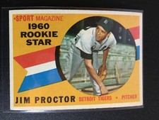 F66542  1960 Topps #141 Jim Proctor RS RC TIGERS