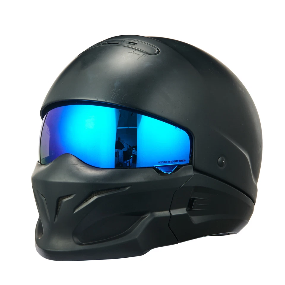 Latest Motorcycle Helmet Capacete Personality Combination Full Face Retro Helmet - Image 3 of 4