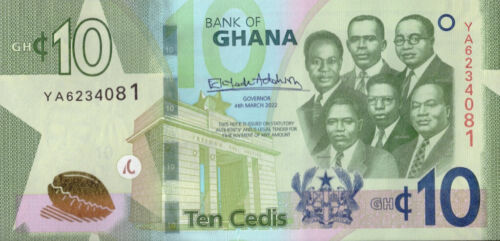 GHANA 10 CEDIS 2022 P-47b UNC - Picture 2 of 2