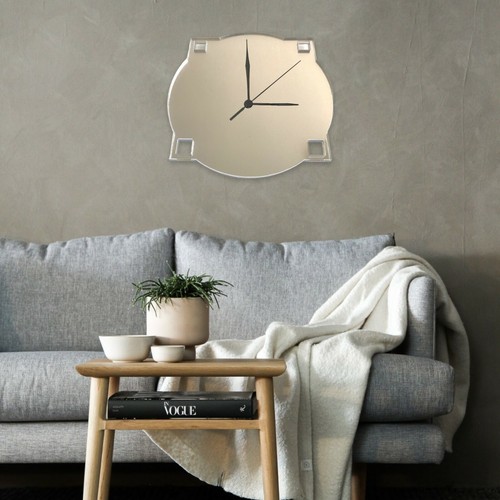 Art Deco Round Shaped Silent Tick Acrylic Clocks - Many Colours, Bespoke Made