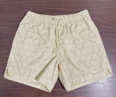 Nike NSW Monogram Flow Woven Shorts Team Gold FN1461-783 Men Size M Medium