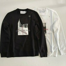 NWT Calvin Klein Jeans Men's Monogram Logo Subway Crewneck Pullover Sweatshirt