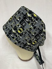 Men/Women Surgical Scrub Cap Lined Comics Bat Very Cool 100 Cotton