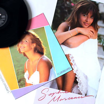 BEAUTIFUL 1982 ORIGINAL SOPHIE MARCEAU POSTER & LA BOUM SOUNDTRACK VINYL LP RARE