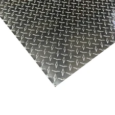 12" x 96" Aluminum Diamond Plate .025" (1/40") Thick Sheet Trailer, RV, Garages
