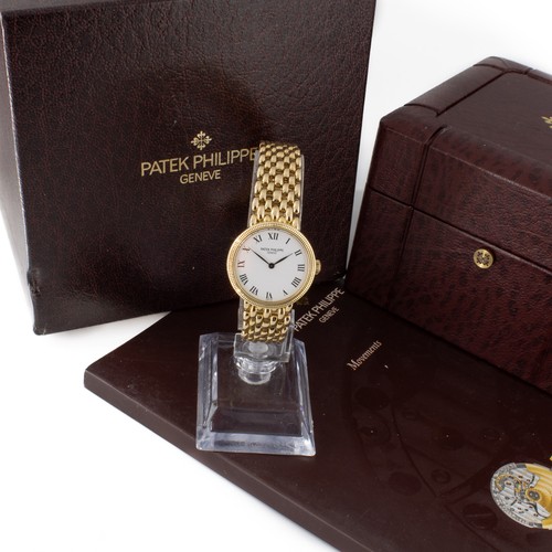Patek Philippe Calatrava Ladies 26mm 18k Yellow Gold White Dial Watch #W97430-1