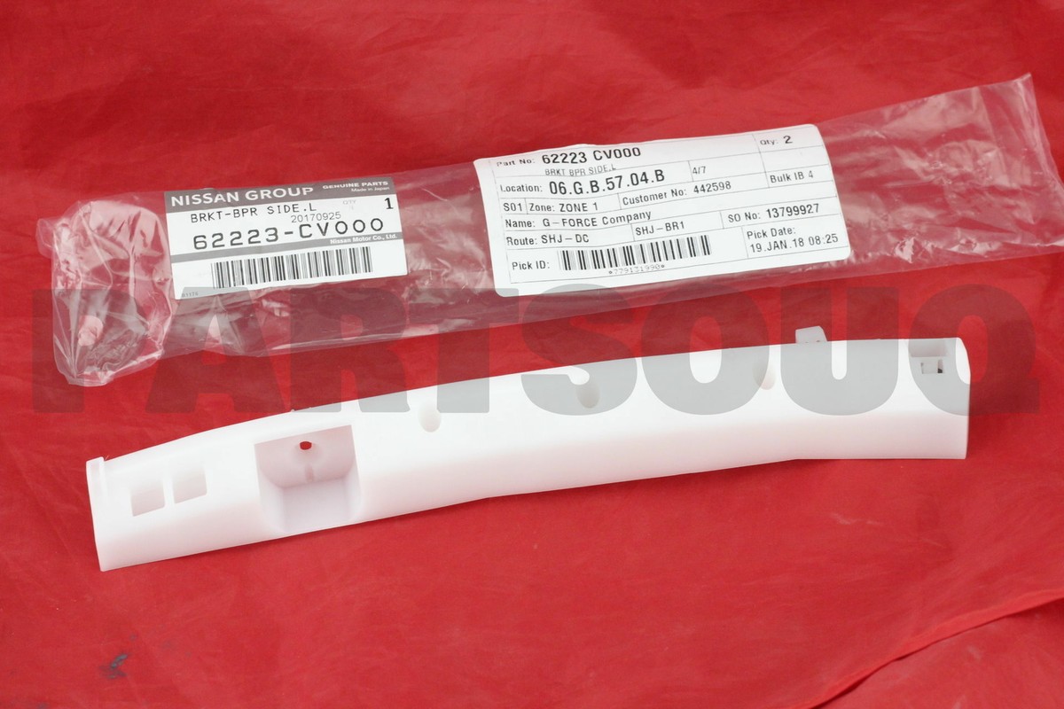 62223CV000 Genuine Nissan BRKT BPR SIDE,L 62223-CV000 | eBay