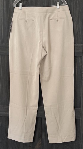 Pantaloni da donna beige Rafaella taglia 14 marrone chiaro doppio elasticizzato - Foto 4 di 6