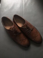 BRAND NEW! Alfani Men's Brown Leyden Wingtip Oxford Dress Shoes Size 9