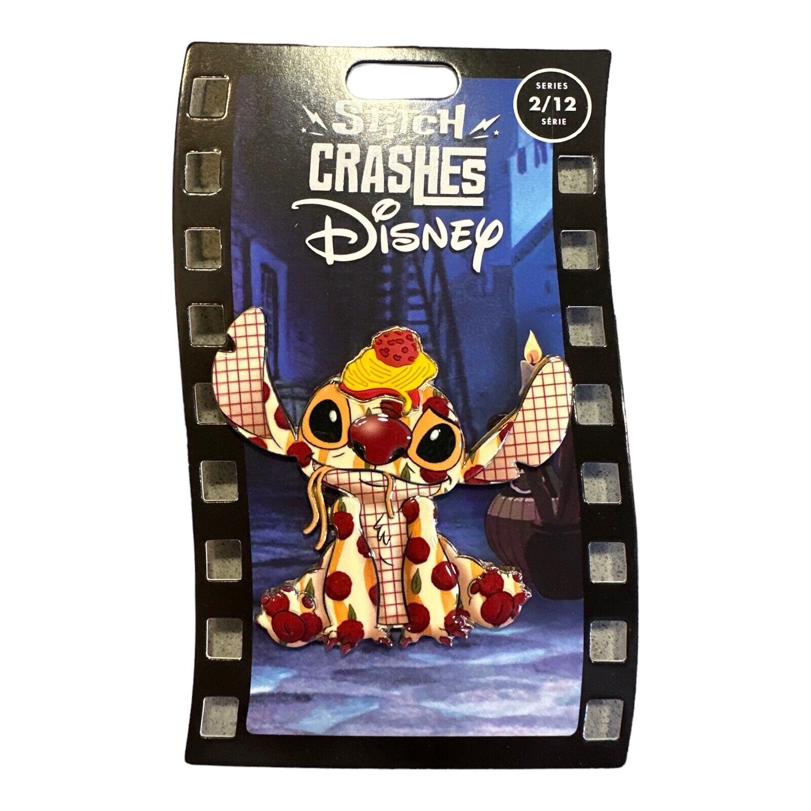2021 Disney Parks Stitch Crashes Lady & The Tramp Pin 2/12 Limited Release