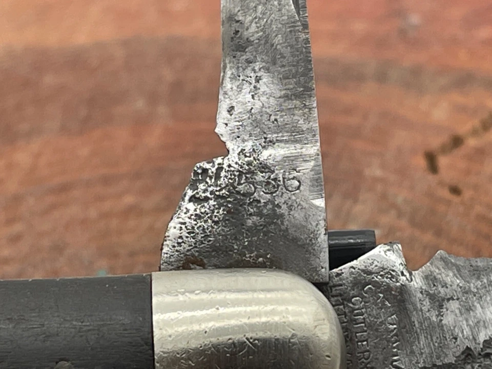 Vintage Cattaraugus 2 Blade Swell end Jack Wooden Handle-3273.24 - Image 3 of 4