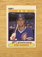 Ryne Sandberg Base/Inserts - You Pick - $1.50 or 2 Card Minimum