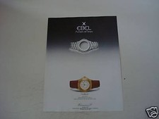 advertising Pubblicità 1989 OROLOGIO EBEL VOYAGER