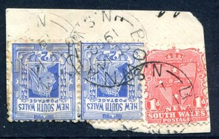 NSW Numeral/Postmark 'BOWNA'