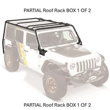 Smittybilt 77717-01 PARTIAL Roof Rack for 18-25 Jeep Wrangler JL 4DR BOX 1 OF 2