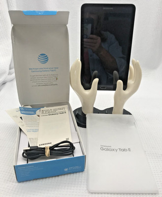 NEW Samsung Galaxy Tab E Black Tablet 16GB AT&T Android Version 6.0.1 SM-T377A