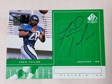 1998 Upper Deck Authentic Players Ink Fred Taylor Jacksonville Jaguars Auto #FT