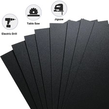 Pack of 2 ABS Plastic Sheet 1/8" Black Plastic Sheet 8" x 12" Rigid Moldable
