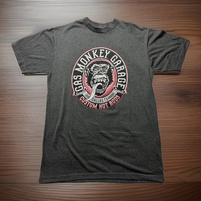 Gas Monkey Garage Dallas Texas Custom Hot Rods Shirt L FREE SHIPPING  B127
