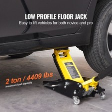 2 Ton 4400lb Aluminum Floor Jack Hydraulic Low Profile 2 Ton 4400lb Aluminum Floor Jack Hydraulic Low Profile