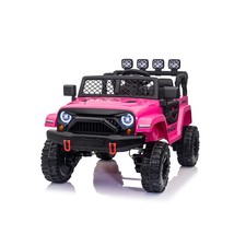24V 2 Seater Ride-On Jeep, 4WD, Remote Control, LED Lights  Music, Ages 3 