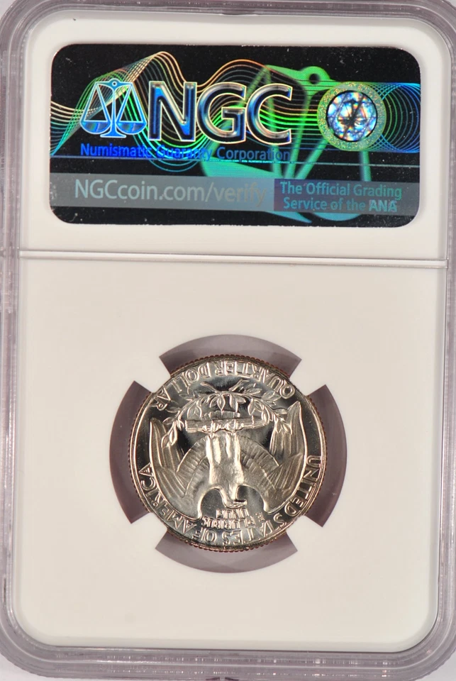 1967 SMS Washington Quarter NGC MS 67 SP67 Gem Coin 25C - Image 2 of 2