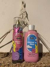 Bath  Body Works x Peeps Peepin  It Real Fine Fragrance Mist 8oz  Body Wash