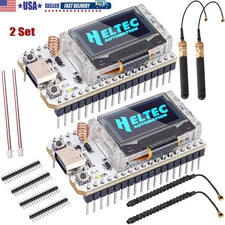 2Set Heltec ESP32 LoRa V3 SX1262 Development Board+915MHz Antenna for Meshtastic