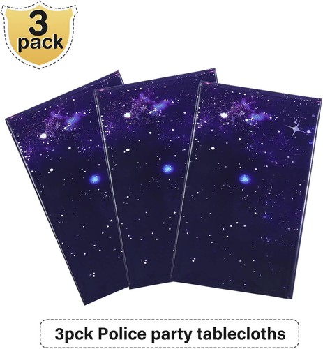 Tatuo Weltraum Tischdecke Lila Nebel Galaxie Kunststoff 54" x 108", Lila, Blau - Bild 3 von 7