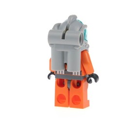 1x Lego Minifigure City Deep Sea Diver Suit Orange Helmet 60095 60091 cty0560