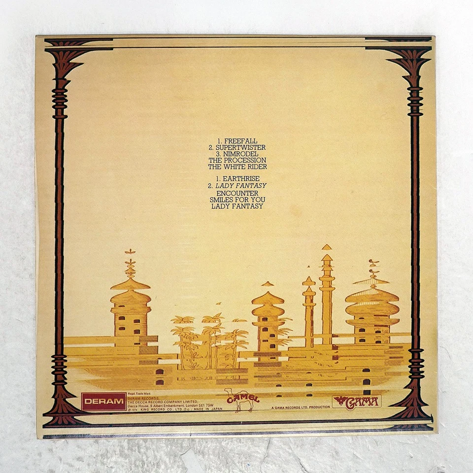 CAMEL MIRAGE DERAM GP1089 Japan INSERT VINYL LP - Image 2 of 3