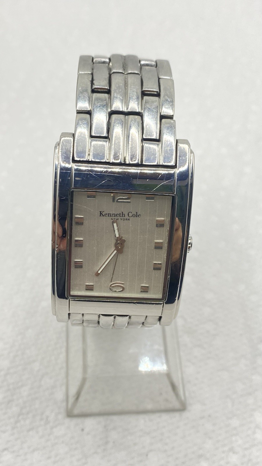 Kenneth Cole KC3509 Rectangular Silver White Dial… - image 10
