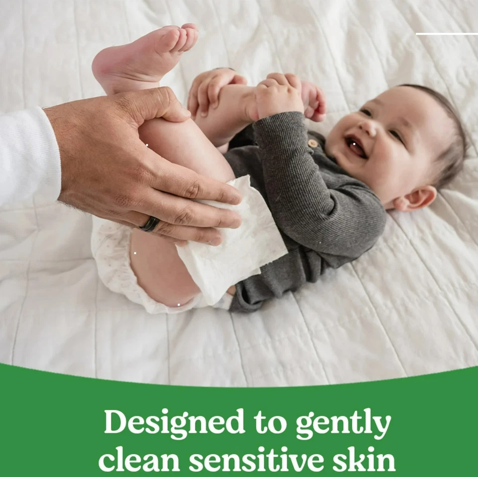 Toallitas para bebés Huggies Natural Care Sensitive sin perfume, paquete de 3, 168 toallitas en total Foto 4 de 4