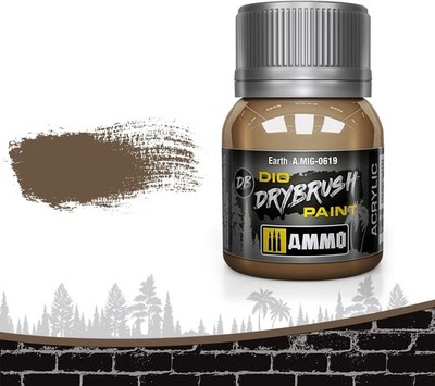 AMMO by Mig Jimenez Dio Drybrush Colors Chipping Acrylic Paint 40ml