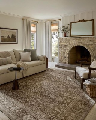 Loloi Magnolia Home Wimberly WYM-06 Bark/Ivory 2'6''x7'6'' Runner Rug