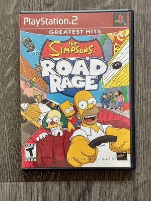 Sony PlayStation 2 PS2 The Simpsons Road Rage Greatest Hits CIB Tested Working 