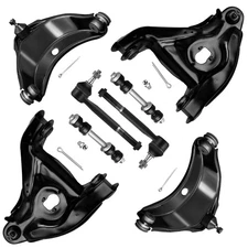 Front Suspension Kit Upper And Lower Control Arm w/Ball Joint Outer Tie Rod End