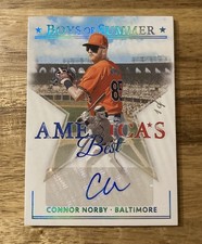 2024 Panini Boys Of Summer Connor Norby America’s Best Platinum Auto One Of One