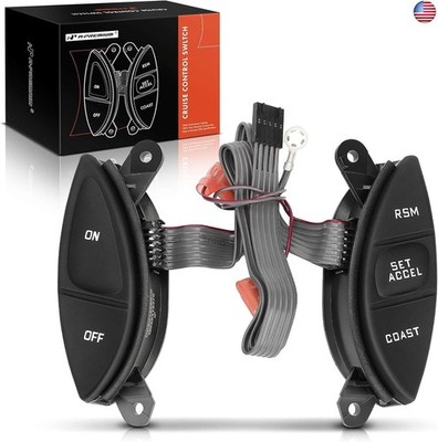 A-Premium Steering Wheel Mounted Cruise Control Switch Buttons Kit Compatible
