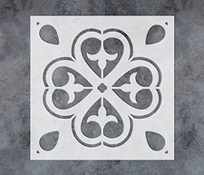 Floral Mandala Wall Art Reusable Plastic Stencil - StencilAir