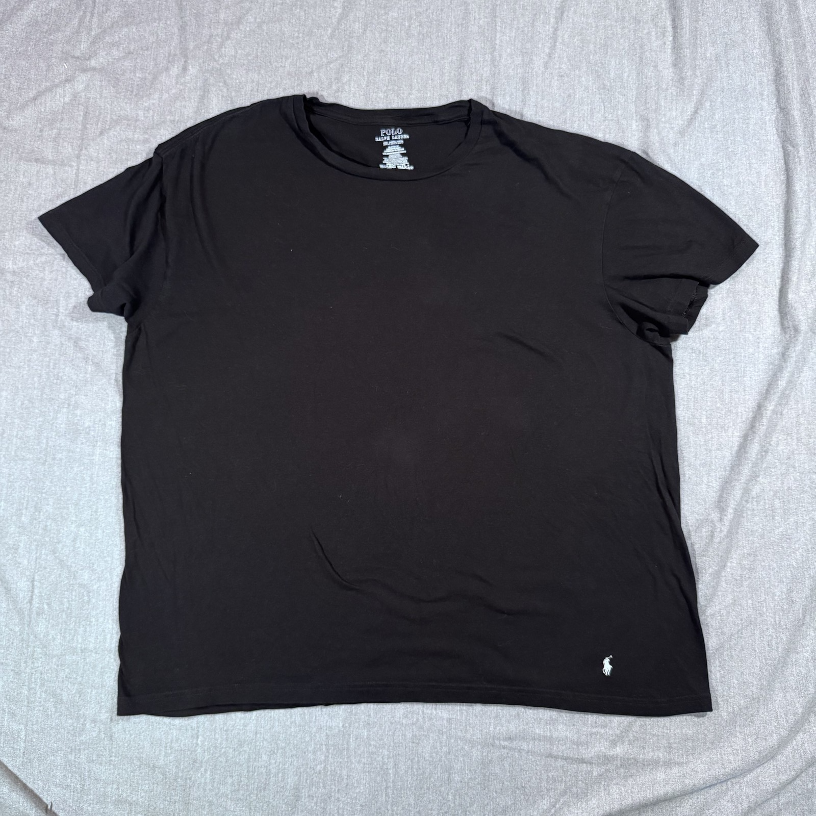 Polo Ralph Lauren camicia uomo 2XL nera vestibilità classica logo pony girocollo maglietta cotone