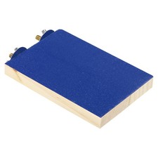 Bird perch trepolo, wooden parrot erect, blue