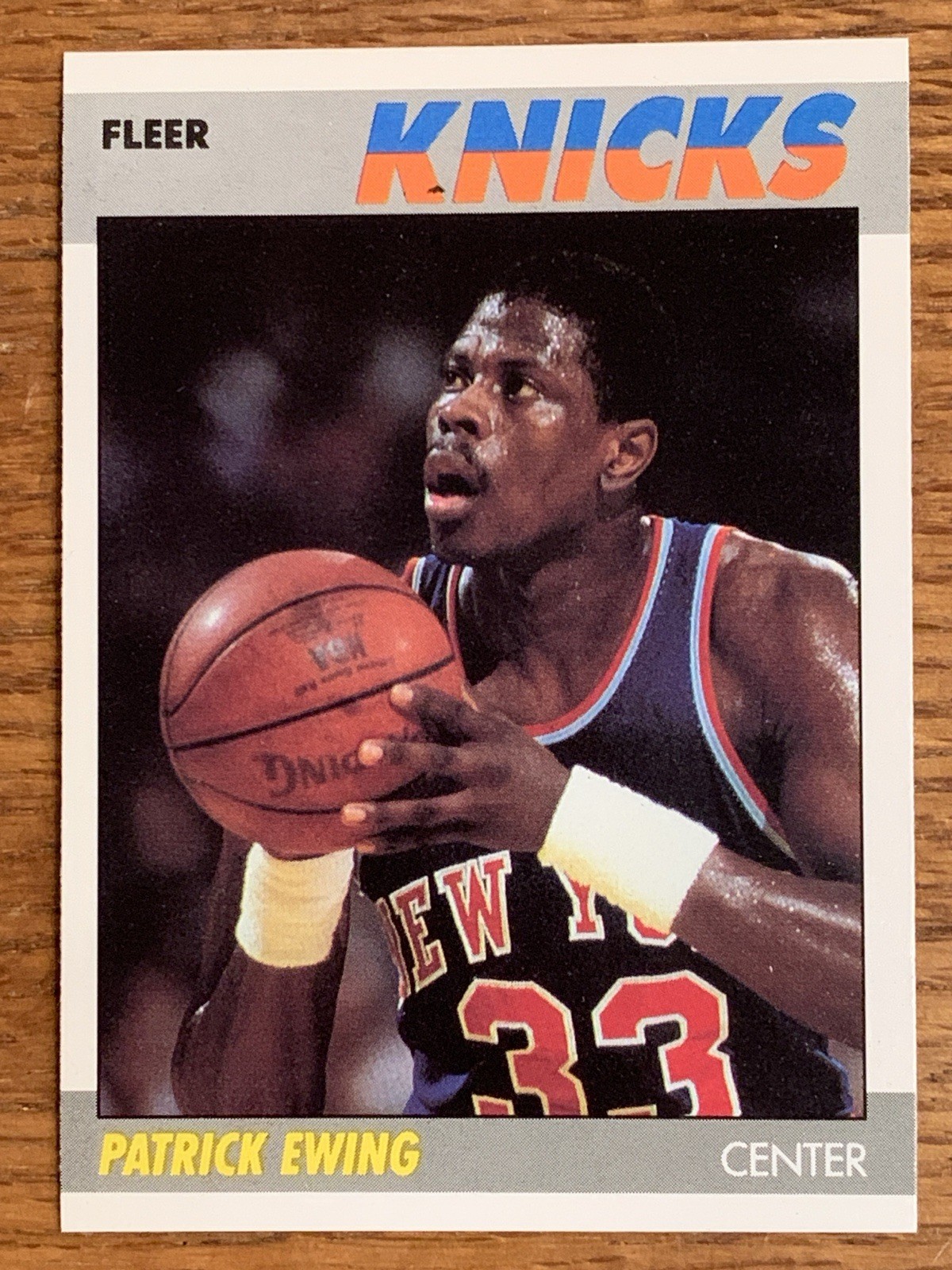 1987-88 FLEER #37 PATRICK EWING 2ND YEAR COMBINED SHIP NO RESERVE CB