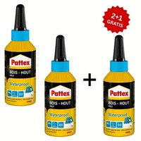 Pattex Holzleim Wasserfest 3X 75 G Transparenter D3 Holzkleber FüR Holz