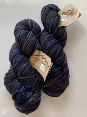 #ad #ad Mountain Colors Hand Painted Dyed 100% Wool Yarn Blue Grey Wolf 2 Skeins $24.00