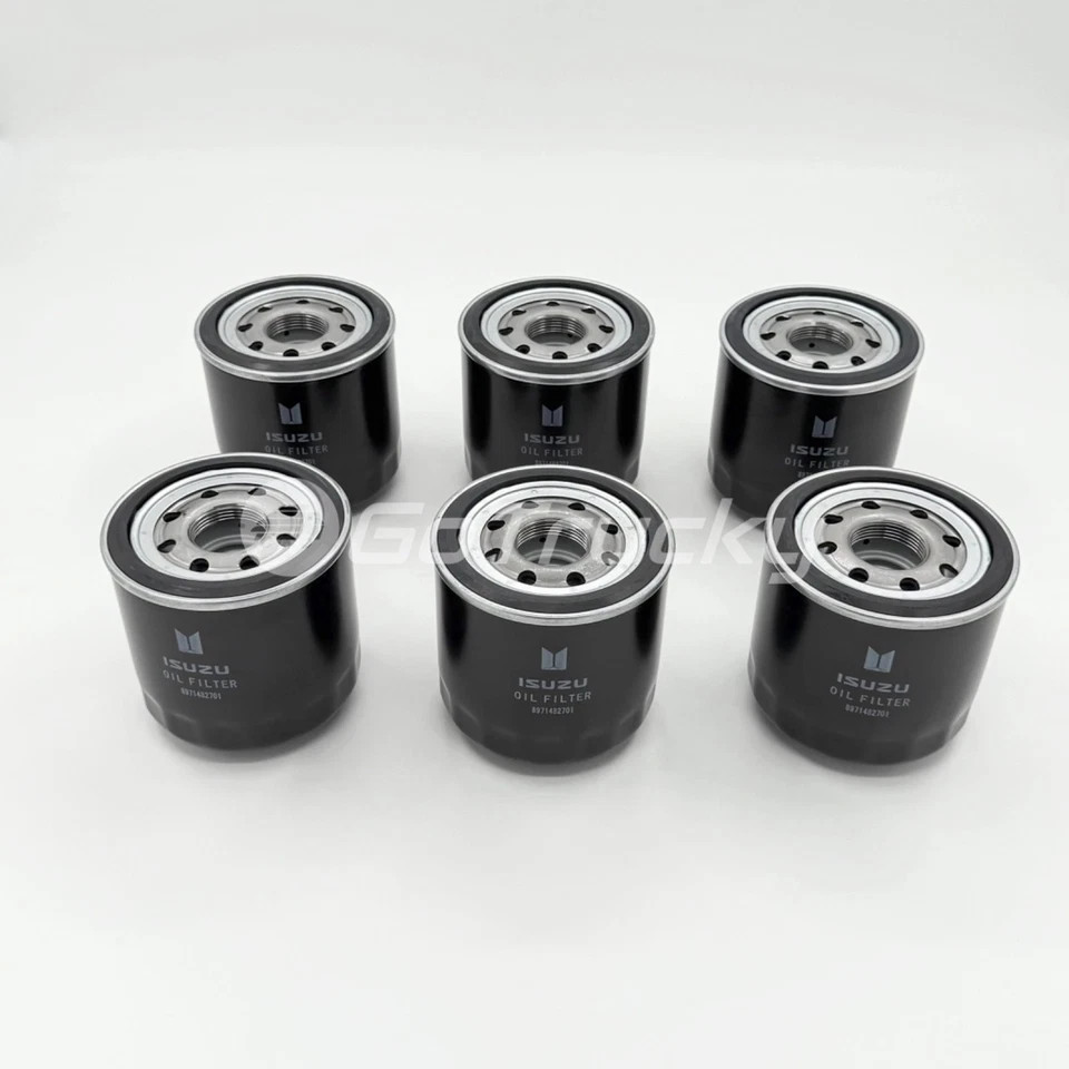 6x Element Oil Filter For Isuzu NPR NPR-HD NQR NRR 4HK1 5.2L 4HE1 4.8L 98-16 OEM - Image 3 of 4
