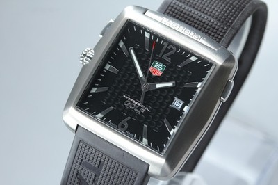 TAG Heuer Golf WAE1111-0 Tiger Woods Edition Qz Watch 17.5cm Wrist [Box Damaged]