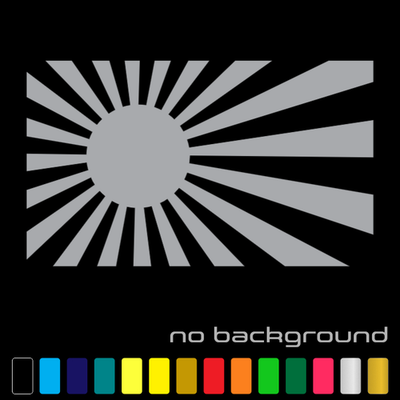Rising Sun Sticker Vinyl Decal Japan Flag - Car Window Drift