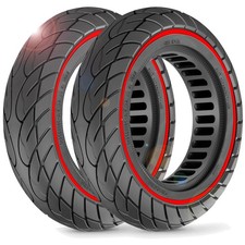 2-Pack 10x2.125 Tubeless Scooter Tires - Puncture-Resistant