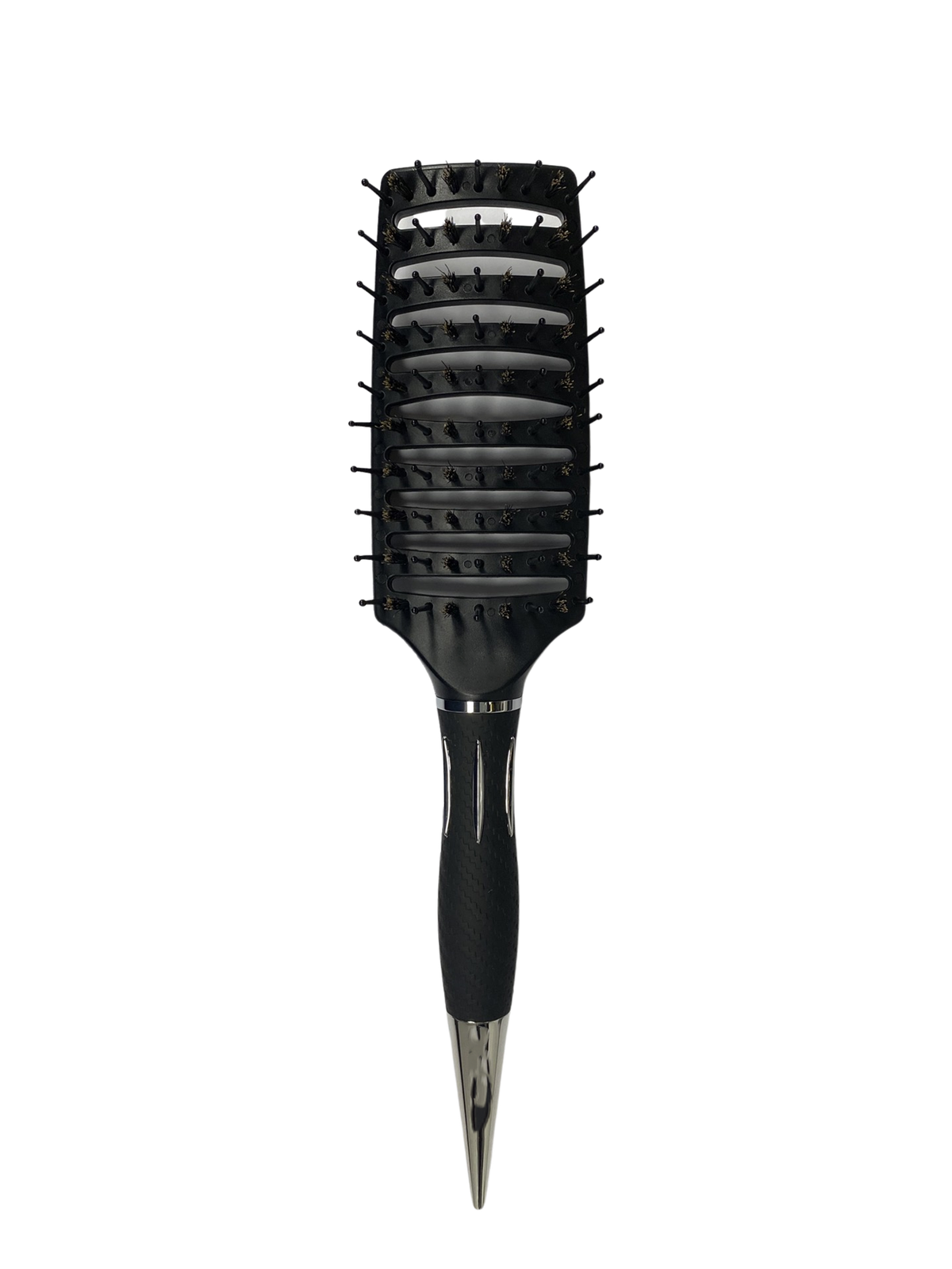 Large Curved Vent Black Hair Styling Brush with FREE Storage Travel Case